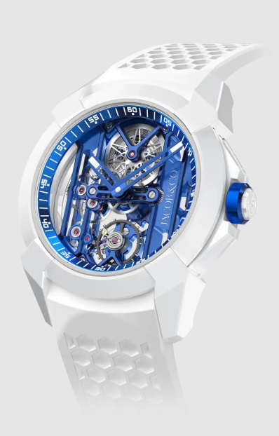 Review Jacob & Co epic x ceramic blue EX115.95.AD.AA.ABRUA Replica watch